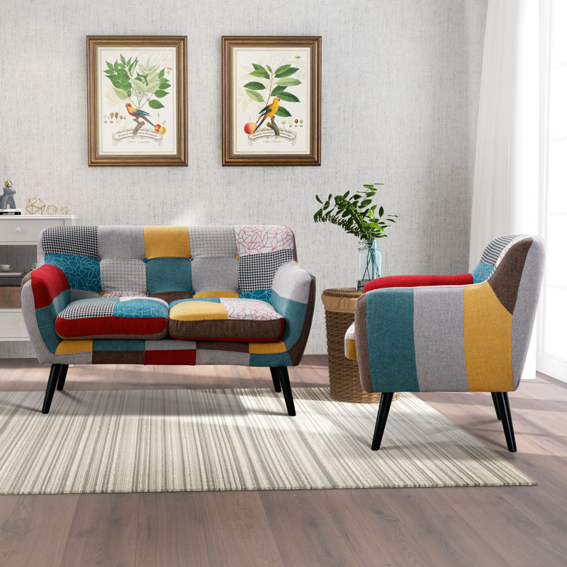 Oliver Jubril 2 Piece Fashion Retro Living Room Set Wayfair